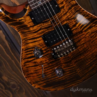 PRS Custom 24 Wood Library Left-Handed Yellow Tiger image 1