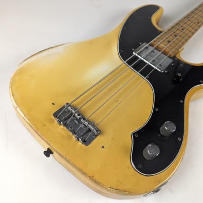 Fender  Tele Bass 1976 - Blond White Humbucker HSC image 3