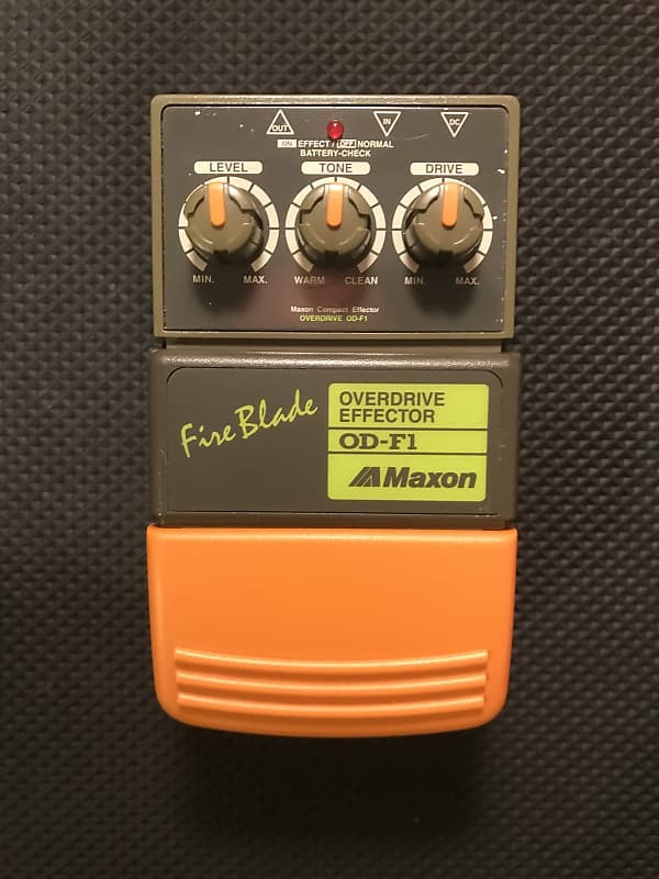 Rare MIJ - Maxon Fire Blade Overdrive Effector OD-F1 | Reverb