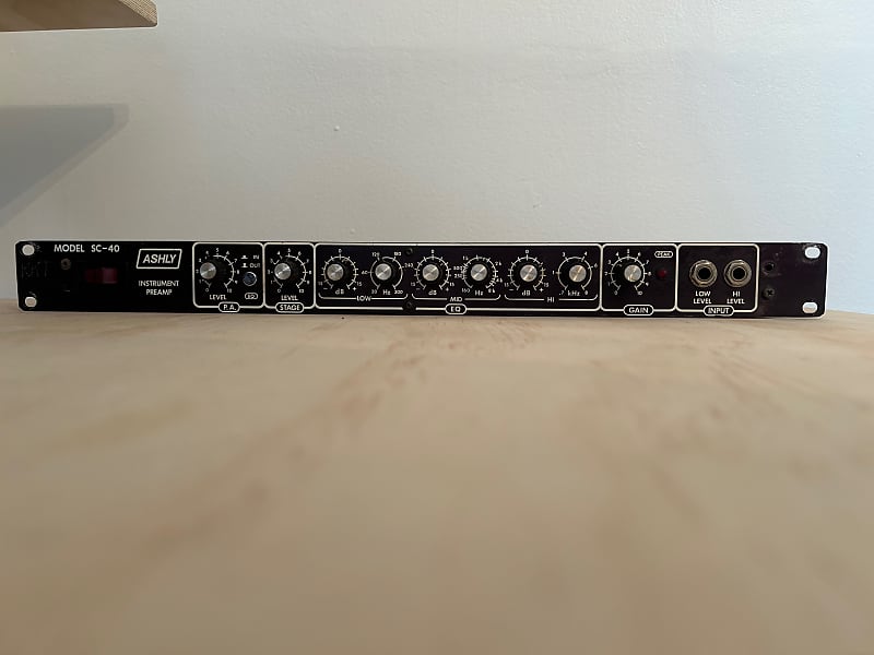Ashly SC40 1980s Black Reverb