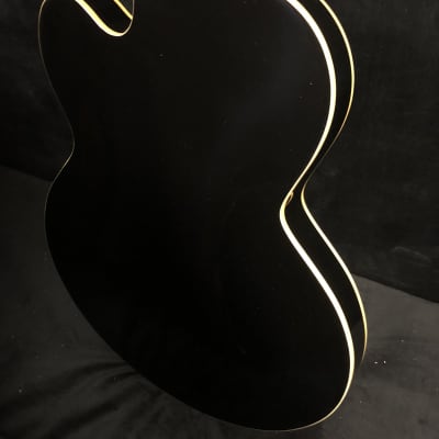 2018 Peerless Wizard Standard Black Electric Archtop Guitar #5660 w case image 7