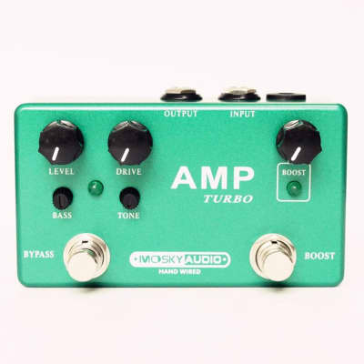 MOSKY AMP TURBO 2-in-1 Guitar Effect Pedal Boost Classic Overdrive Effects True Bypass Full Metal Sh image 2
