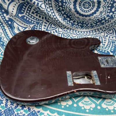 1960s Silvertone 1487 Electric Guitar Made by Teisco in Japan -Goldfoil Pickup image 10