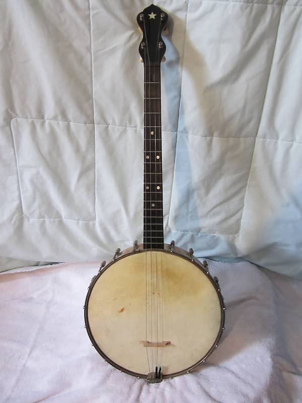 Slingerland Tenor Banjo 1920's Natural w/case image 1