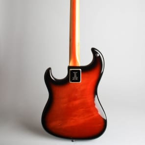Ampeg Wild Dog EG-1S Jazz Split Sound Solid Body Electric Guitar,  made by Burns (1964), ser. #5031, original blue check tolex hard shell case. image 2