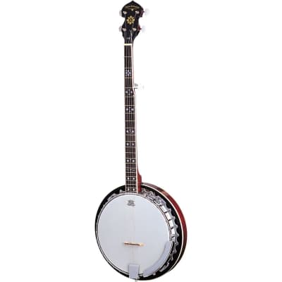 Oscar Schmidt OB5LH Left-Handed 5-String Closed-Back Resonator Banjo, Natural for sale