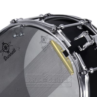 Dunnett Classic Titanium Snare Drum 13x6.5 Brushed Black image 3