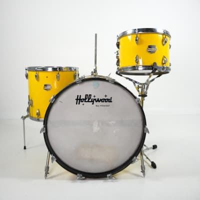 Meazzi  Hollywood 3-Piece Drum Kit in Yellow 22,12,14 for sale