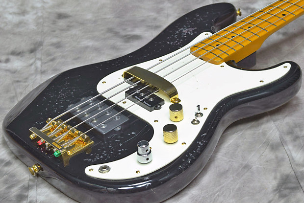 Fender Japan Precision Bass PB57-53 Modified Black image 1