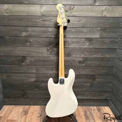 Fender Player Jazz Bass Fretless 4 String MIM Electric Bass Guitar White w/ Gig bag image 13