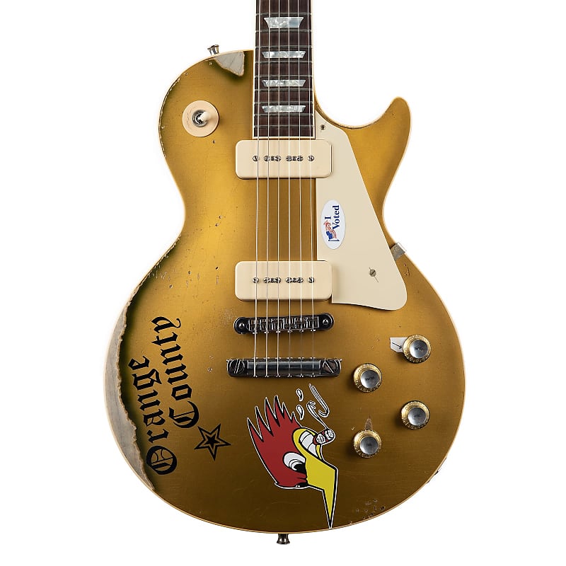 Immagine Gibson Custom Shop Mike Ness Signature '76 Les Paul Deluxe (Aged) - 2