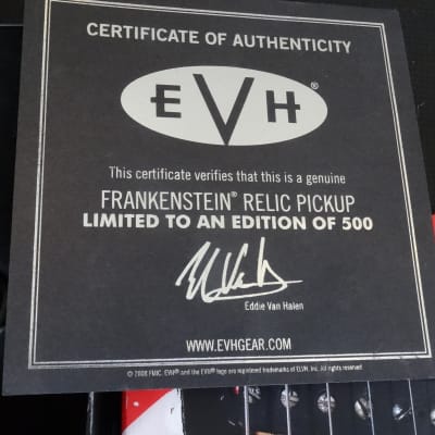 EVH Frankenstein Relic Humbucker Limited 1 of 500 Handsigned by