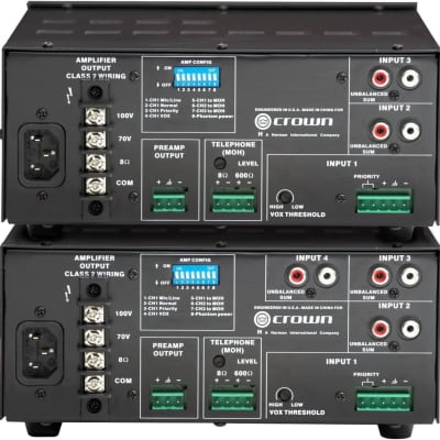 Crown 135MA Three-input, 35-Watt Mixer/Amplifier image 2
