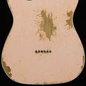 Fender Custom Dealer Select Wildwood "10" '62 Custom Tele Heavy Relic Faded Shell Pink image 3