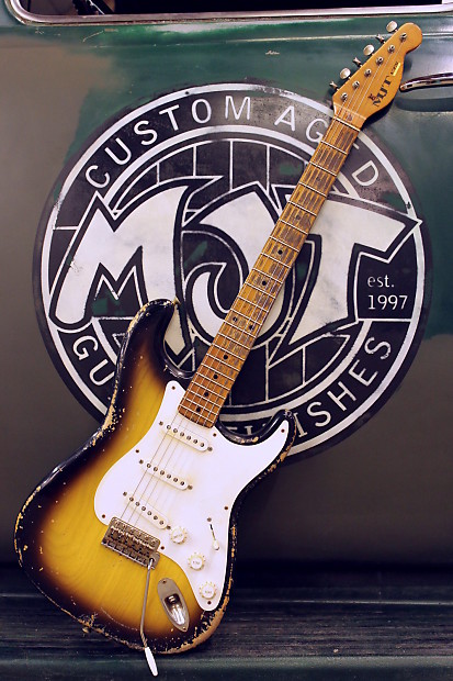 MJT Custom Vintage Aged Nitro Guitar VTS w Aged Case Mark Jenny 1