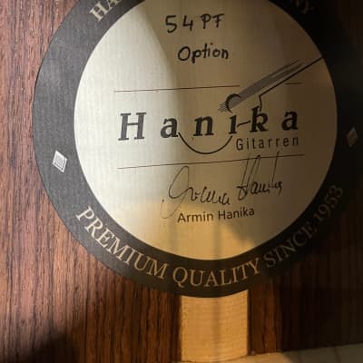Left-Handed Hanika 54PF Classical Guitar (Branded Gig bag) image 3
