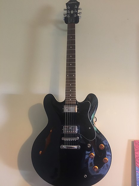 Epiphone ES 335 Dot Ebony w/ HSC | Reverb