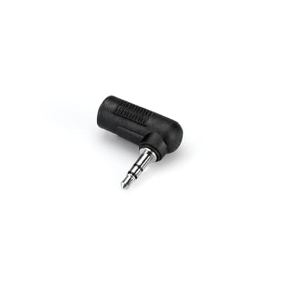 Hosa GMP-272 Right-angle Adaptor, 3.5 mm TRS Female to Male Adapter