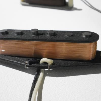Stratocaster Guitar Pickups SET Hand Wound David Gilmour Black Strat Clones A5 Q pickups Pink Floyd image 6