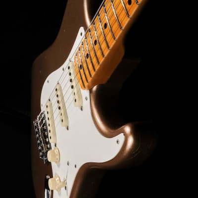 Fender Custom Shop Limited Edition '50s Stratocaster Journeyman Relic - Aged Firemist Gold With Case image 6