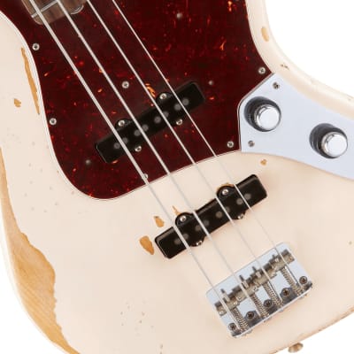 Fender Flea Jazz Bass. Rosewood FB, Roadworn Shell Pink image 4