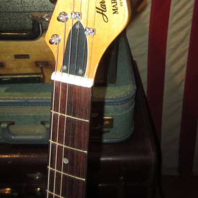1982 Harmony Marquis Explorer Red and Natural w/ Original Hard Case image 3