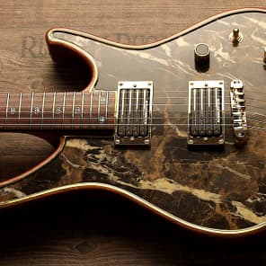 Insane Zerberus Nemesis with real Black & Gold Marble top customshop guitar #1BG001 Bild 5