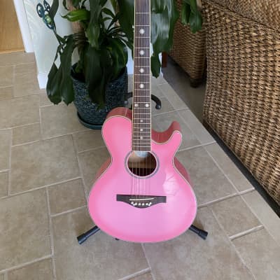 Daisy Rock Wildwood Acoustic Guitar Pack Pink image 1