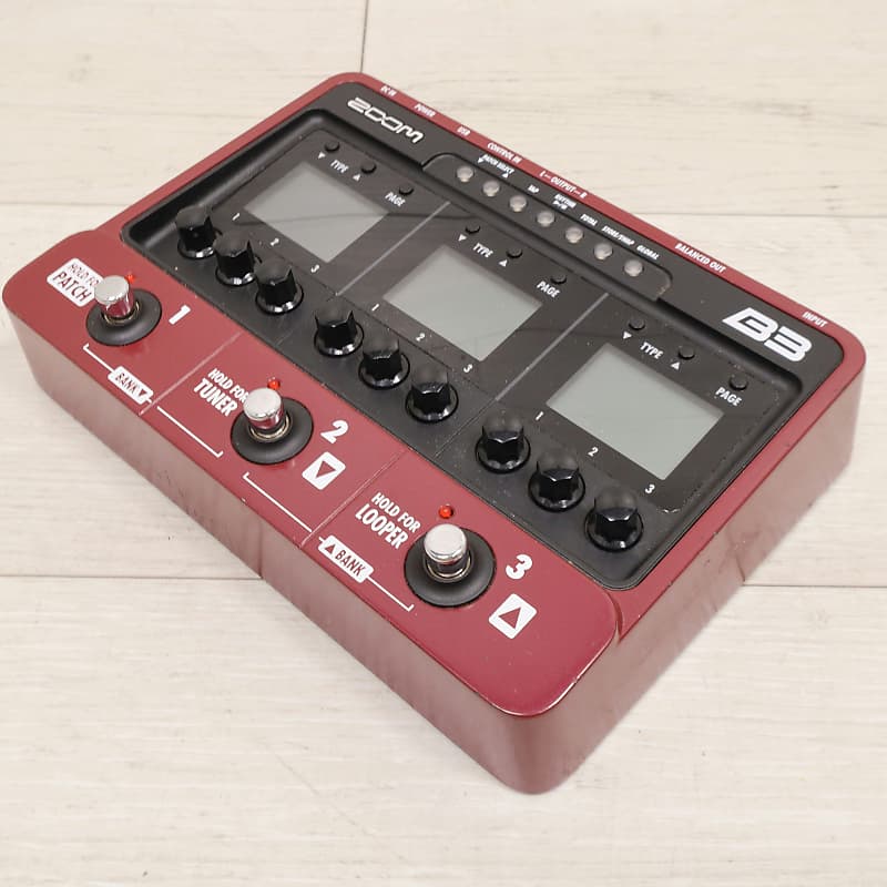 Zoom B3n Bass Guitar MultiEffects Processor Reverb