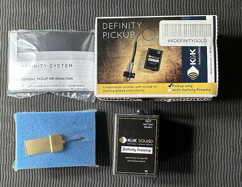 K&K Sound Definity Pickup new with preamp Reverb