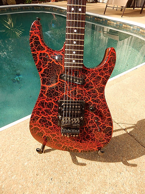 Charvel shop lava crackle