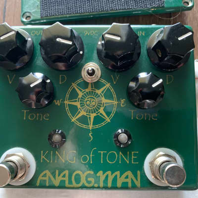 Analogman King of Tone V4 with Four Jack and Toggle Options | Reverb