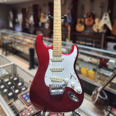Fender Standard Stratocaster with S1 Tremolo with Maple Fretboard MIJ 1984 - 1987 - Candy Apple Red image 1
