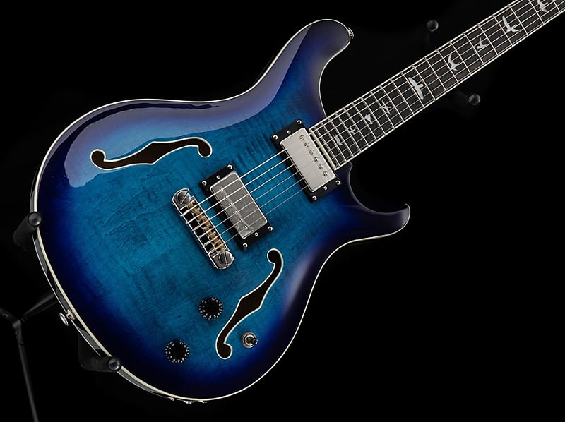 Prs SE Hollowbody II Faded Blue Burst image 1