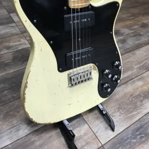 Friedman Vintage T AMVB90 2018 White Aged P90 Tele Telecaster AMV Plek d to Perfection heavy relic Reverb