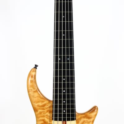 1999 Pedulla USA Thunderbolt 6-String Fretless Electric Bass Guitar | AAA Quilt Maple Body, Ebony Fingerboard, Bartolini Pickups! image 11