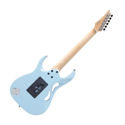 Ibanez PIA3761CBLP Steve Vai Signature PIA Series 6-String Electric Guitar w/Case, Blue Powder image 2