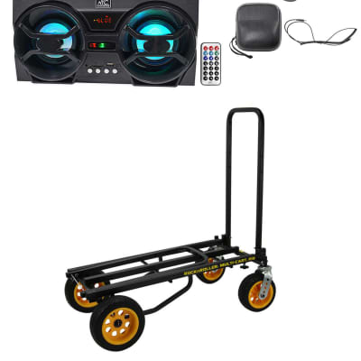 RocknRoller R18RT MultiCart R16 DJ PA 700 lb. Equipment Cart+Speaker+Headphones image 1