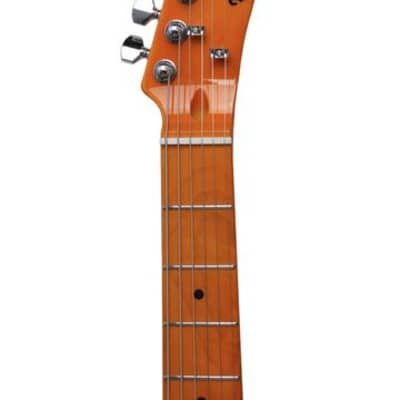 Eastwood Artist Series Mad Cat Flame Maple Top, Ash Body Maple Neck 6-String Electric Guitar image 6