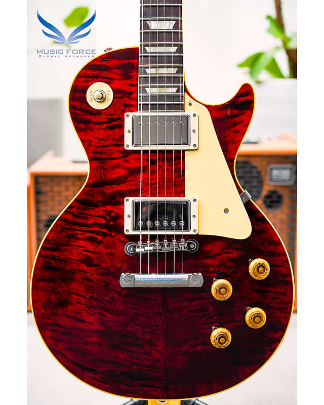 Gibson Custom M2M (Made to Measure) Historic 1959 Les Paul Standard Reissue 3A Quilt Limited Run-Red Tiger Gloss image 1