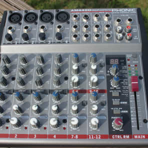 Phonic AM440D 4-Mic/Line 4-Stereo Input Compact Mixer w/DFX