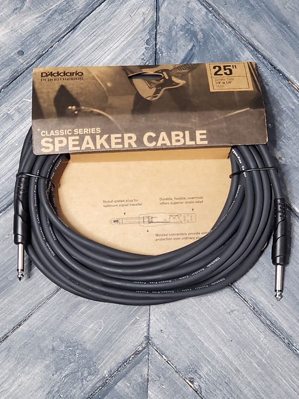 D'Addario PW-CSPK-25 Classic Series Speaker Cable 1/4-Inch - 1/4-Inch, 25ft. image 1
