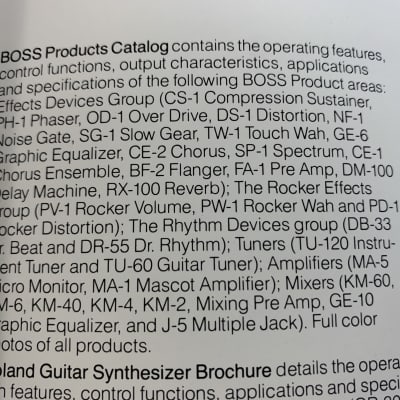 Roland Warranty & Lit Request Flyers OD SP PH 1 Mentioned & More image 5