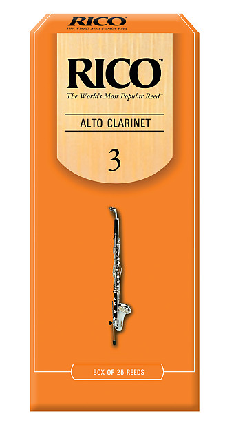 Rico RDA2530 Alto Clarinet Reeds - Strength 3.0 (25-Pack) image 1