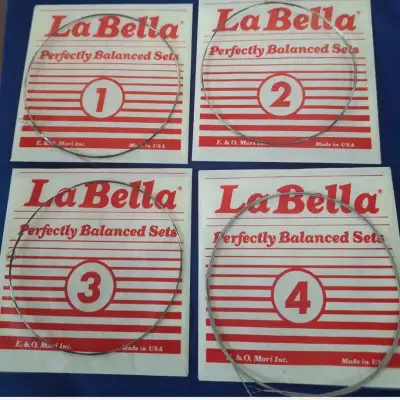 1970, LA BELLA DULCIMER 4 String set Stainless Steel Wound LOOP  DL-L Elite  1980's image 2