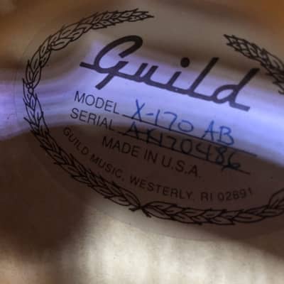 Guild X-170 Manhattan Hollowbody, Antique Sunburst with Case - Pre Owned image 17