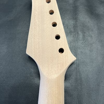 Unbranded  Replacement bolt-on Neck Tilt back Headstock Mahogany 24" scale trapezoid inlays #6 image 12