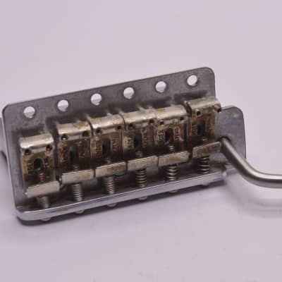 1957-1962 Vintage Fender Custom Shop Stratocaster Bridge PAT PEND ~NICKEL~ Relic 1950' 1960s image 5