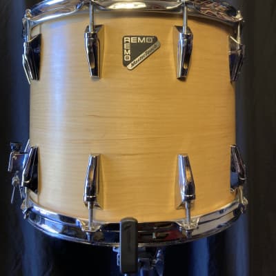 Russ McKinnon's, Remo 14x11.5" Brazilian Marching Snare Drum 1980's - Natural image 9