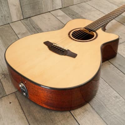 Crafter HT-500CE/N Orchestral Electro Cutaway Acoustic Guitar, Gloss Natural image 6